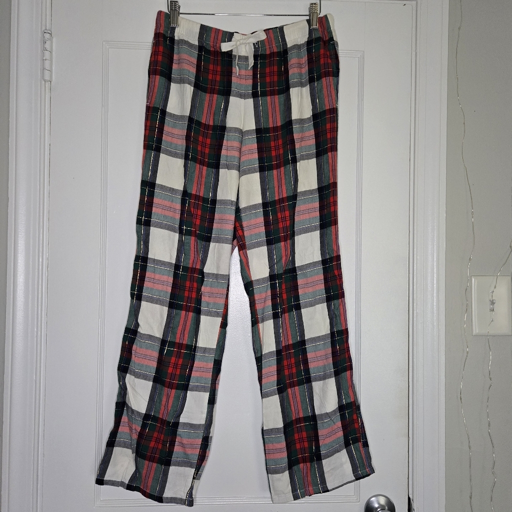 Victoria’s Secret Plaid Pajama Set Womens Small Sleepwear Lounge Set